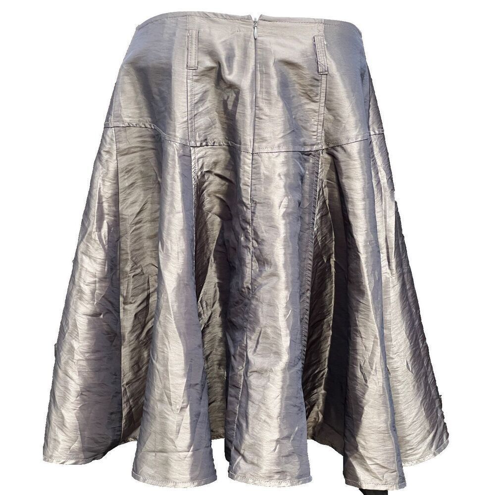 Bisou Bisou Vintage Gold A-Line Skirt Size 10